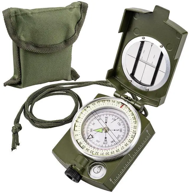 Main image of _Mega Brand Hiking Compass for Survival with Waterproof Durable and Pocket-SizedTactical Survival Compass with LanyardClimbing Biking Exploring Geology, Outdoor Activities