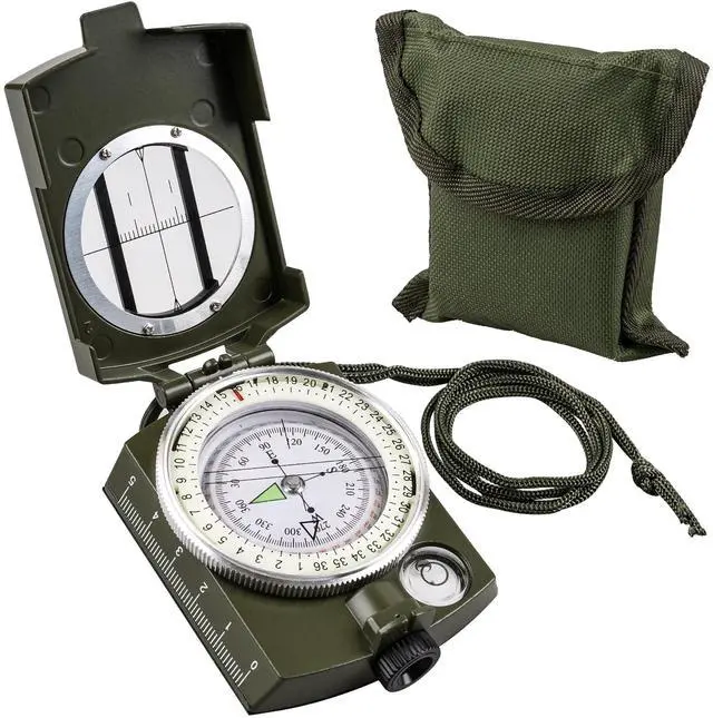 Alt view image 2 of 7 - _Mega Brand Hiking Compass for Survival with Waterproof Durable and Pocket-SizedTactical Survival Compass with LanyardClimbing Biking Exploring Geology, Outdoor Activities
