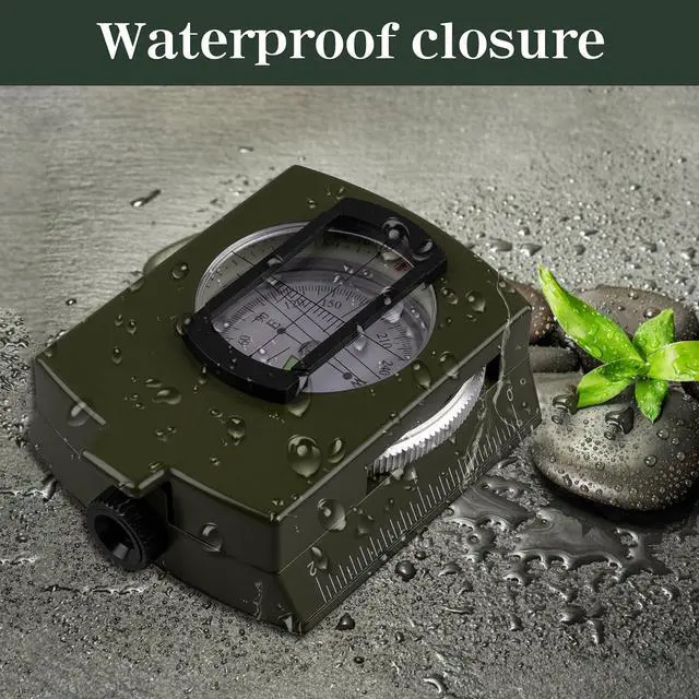 Alt view image 5 of 7 - _Mega Brand Hiking Compass for Survival with Waterproof Durable and Pocket-SizedTactical Survival Compass with LanyardClimbing Biking Exploring Geology, Outdoor Activities
