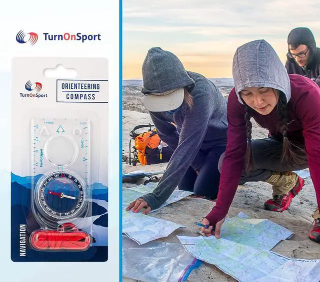 Alt view image 7 of 7 - Orienteering Compass - Hiking Backpacking Compass | Advanced Scout Compass Camping and Navigation | Boy Scout Compass Kids - Children Compasses for Map Reading - Baseplate Compass Survival