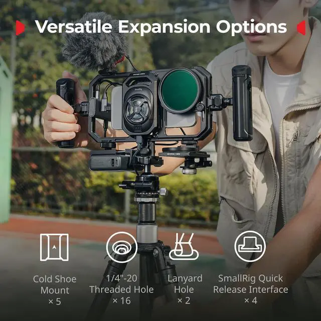 Alt view image 4 of 7 - Universal Hyper Chill Cooling Phone Cage for iPhone/Android, with 15W Active Cooler & 2-in-1 USB-C Adapter & Power Bank Holder, Compatible 2.5-3.1" Phones, Live Streaming Video Shooting-5275