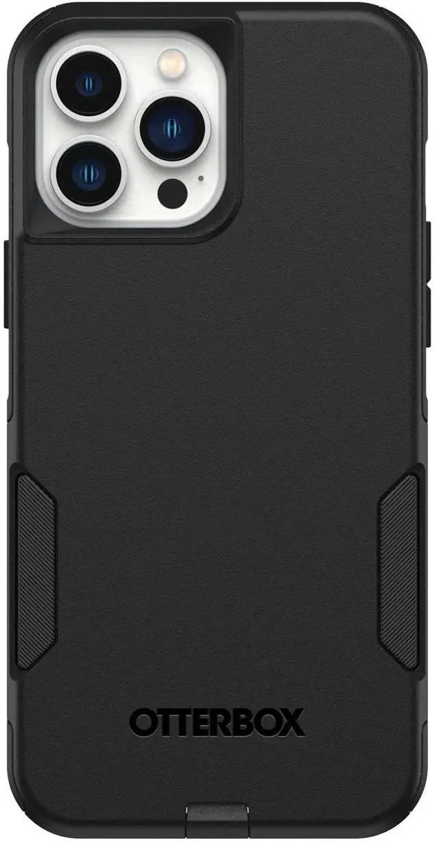 Alt view image 3 of 7 - _Mega Brand iPhone 13 Pro Max & iPhone 12 Pro Max Commuter Series Case - Black, Slim & Tough, Pocket-Friendly, with Port Protection