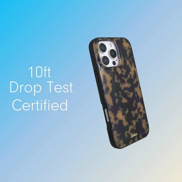 Alt view image 2 of 7 - Case for iPhone 16 Pro | Compatible with MagSafe | 10ft Drop Tested | Tortoiseshell | Brown Tort