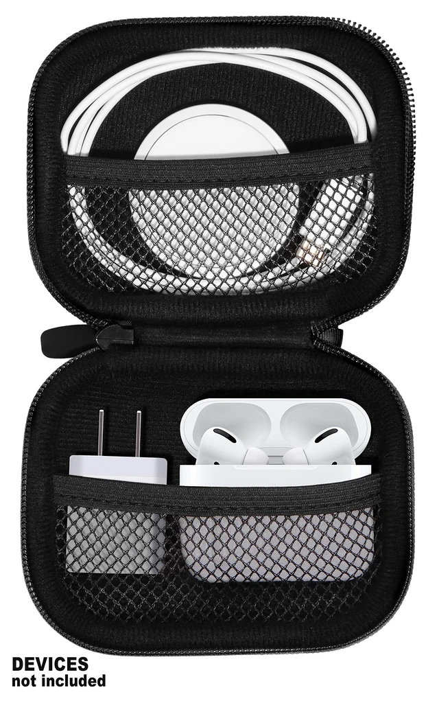 Alt view image 3 of 5 - All-in-One Case for iPhone MagSafe Charger & Battery Pack, Storage for Accessories/Power Adapter/Charge Cable/Docks, Compatible with AirPods 4/ Pro 3/2/ 1