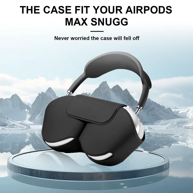 Alt view image 3 of 7 - Apple Airpods Max Smart Case Cover, Soft PU Leather Protective Cover Accessories for Airpod Max with Sleep Mode, Anti-Dust Travel Carrying Case for Airpods Pro Max Headphones, Black
