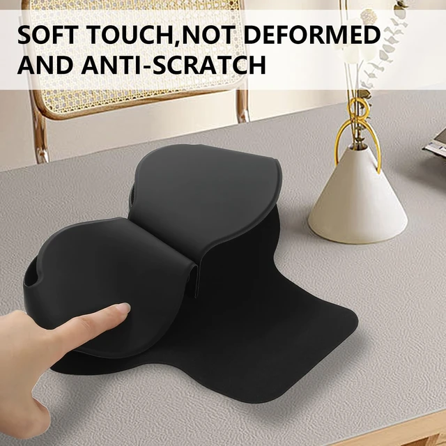 Alt view image 5 of 7 - Apple Airpods Max Smart Case Cover, Soft PU Leather Protective Cover Accessories for Airpod Max with Sleep Mode, Anti-Dust Travel Carrying Case for Airpods Pro Max Headphones, Black