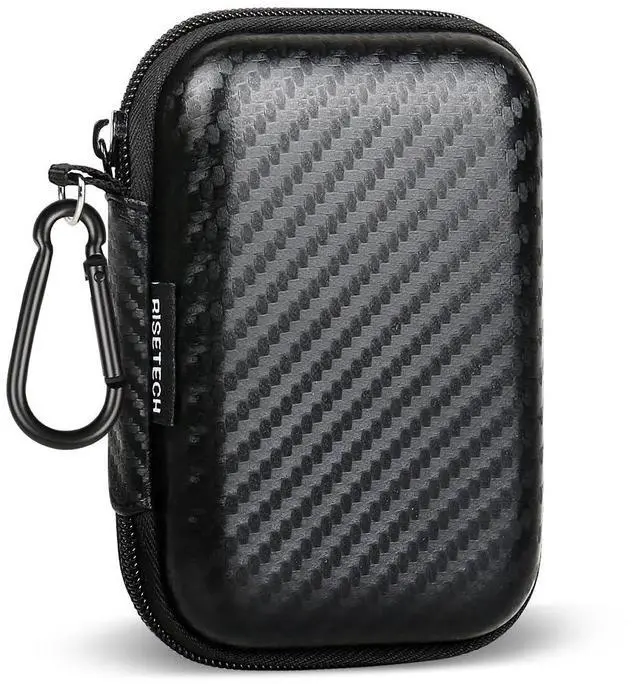 Main image of Earbud Case, Earphone Carrying Case Holder Storage Mini Bag Headphone Small Pouch Cell Phone Accessories Organizer for EarPods Airpods Beats Flex Bose Wired Earbuds USB Cable Wall Charger