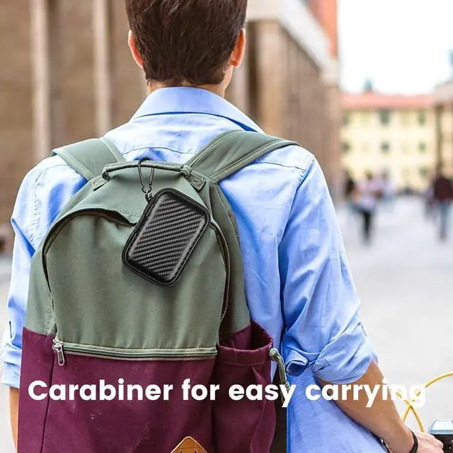 Alt view image 7 of 7 - Earbud Case, Earphone Carrying Case Holder Storage Mini Bag Headphone Small Pouch Cell Phone Accessories Organizer for EarPods Airpods Beats Flex Bose Wired Earbuds USB Cable Wall Charger
