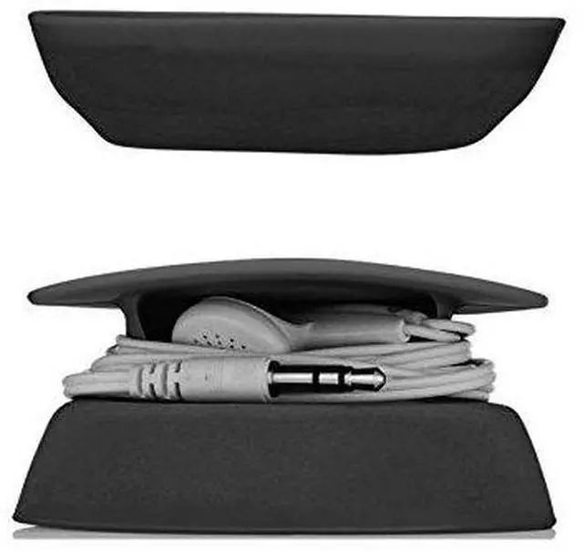 Alt view image 4 of 5 - _Mega Brand - Tangle-Free Earphone/Earbud Case Compact Storage System, Silicone (Black, Set of 1)