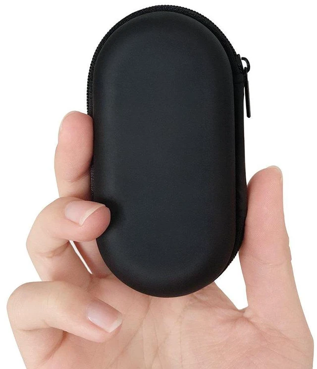 Alt view image 2 of 7 - Headphones Carrying Case, Travel Portable Storage Bags for Bluetooth Wireless Headphones, Cords, Cable, iPhones Earbuds, Charger, Airpods, USB Flash Driver, MP3(Oval)