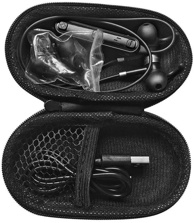 Alt view image 5 of 7 - Headphones Carrying Case, Travel Portable Storage Bags for Bluetooth Wireless Headphones, Cords, Cable, iPhones Earbuds, Charger, Airpods, USB Flash Driver, MP3(Oval)