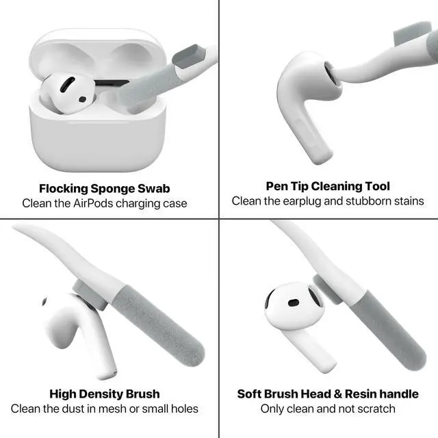 Alt view image 6 of 7 - for AirPods 4 Case with Magnetic Lock, Magsafe Compatible, Black