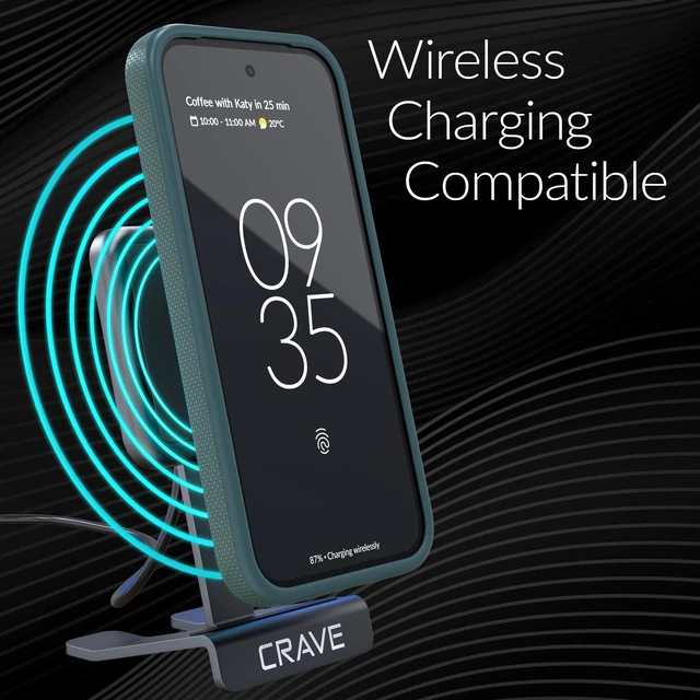 Alt view image 6 of 7 - Dual Guard for Google Pixel 9a Case - Forest Green | Designed for the Google Pixel 9a (6.3 inch) with Wireless Charging Compatibility and a Textured Grip