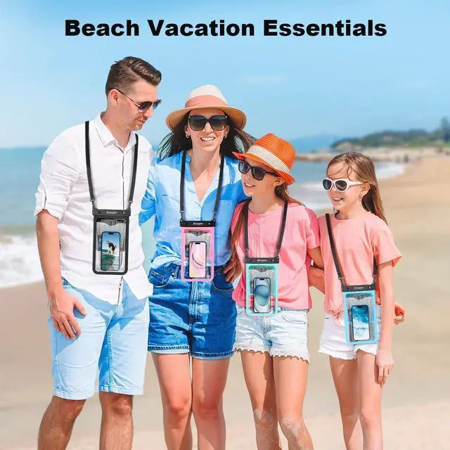 Alt view image 7 of 7 - _Mega Brand Waterproof Phone Pouch Bag - 2 Pack Waterproof Phone Case for iPhone 17 16 15 14 Pro Max Galaxy S25 S24 Ultra, IPX8 Cellphone Water Protector Pouch Beach Essentials Travel Must Haves