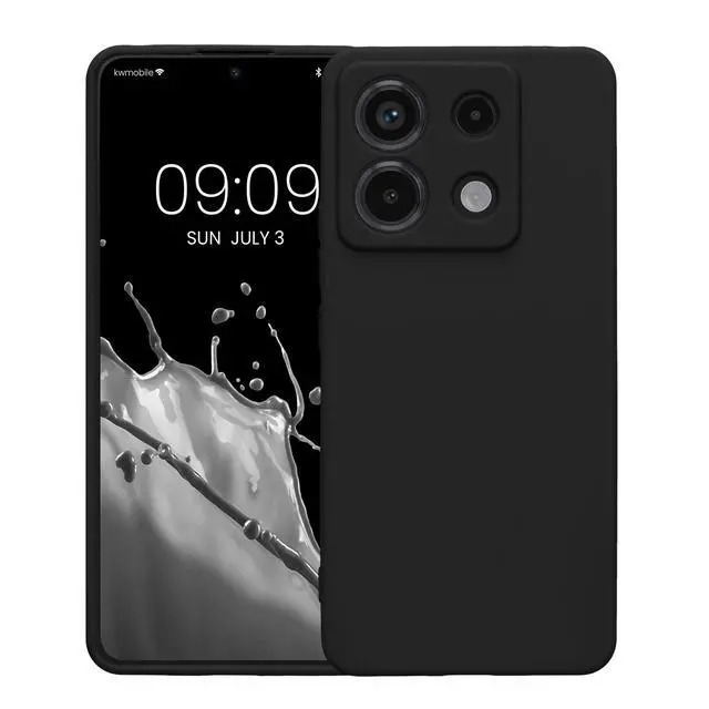 Alt view image 5 of 7 - _Mega Brand Case Compatible with Xiaomi Redmi Note 13 Pro 5G / Poco X6 5G Case - Soft Slim Protective TPU Silicone Cover - Black Matte