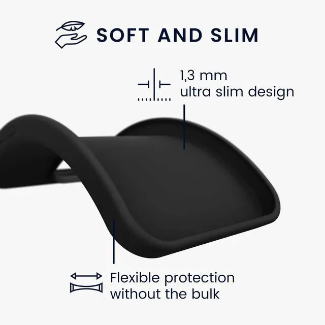 Alt view image 6 of 7 - _Mega Brand Case Compatible with Xiaomi Redmi Note 13 Pro 5G / Poco X6 5G Case - Soft Slim Protective TPU Silicone Cover - Black Matte