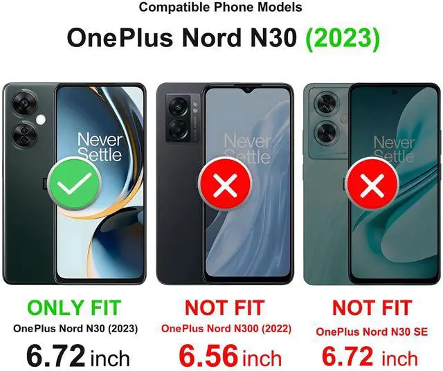Alt view image 2 of 7 - _Mega Brand  OnePlus Nord N30 5G Case with Slide Camera Cover & Screen Protector (2 Pack), Build in 360° Rotating Ring Kickstand [Military Grade] Protective Case for Nord N30 5g Case, Black