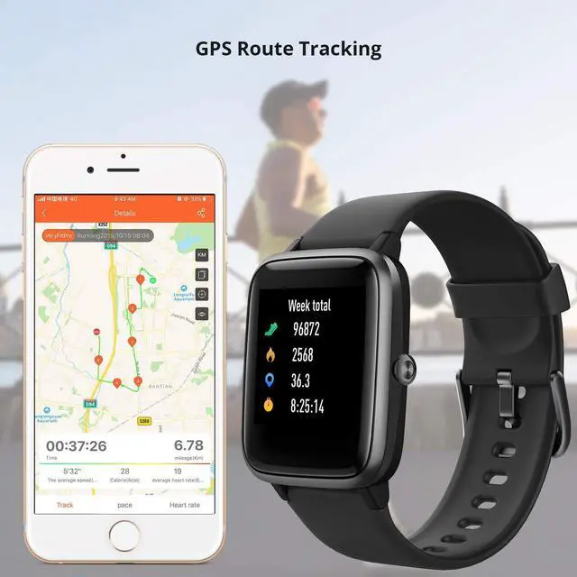 Alt view image 6 of 7 - _Mega Brand Fitness Tracker with Heart Rate Monitor, Smart Watch 1.8 inches Color Touch Screen IP68 Waterproof Step Calorie Counter Sleep Monitoring Pedometer Watches Activity Tracker for Women Men