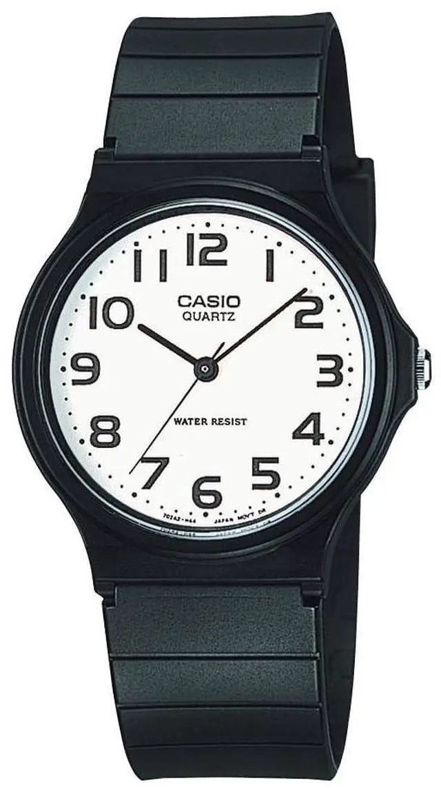 Main image of _Mega Brand MQ24 Vintage Series | Quartz Analog Watch for Men | White/Black | Water Resistant | Resin Case | Resin Band | Resin Glass | Three Hand Analog (HR, Min, SEC) | Classic Design | 3 Yr Batt