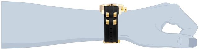 Alt view image 4 of 4 - Men's 6981 Pro Diver Collection Chronograph Black Dial Black Dress Watch