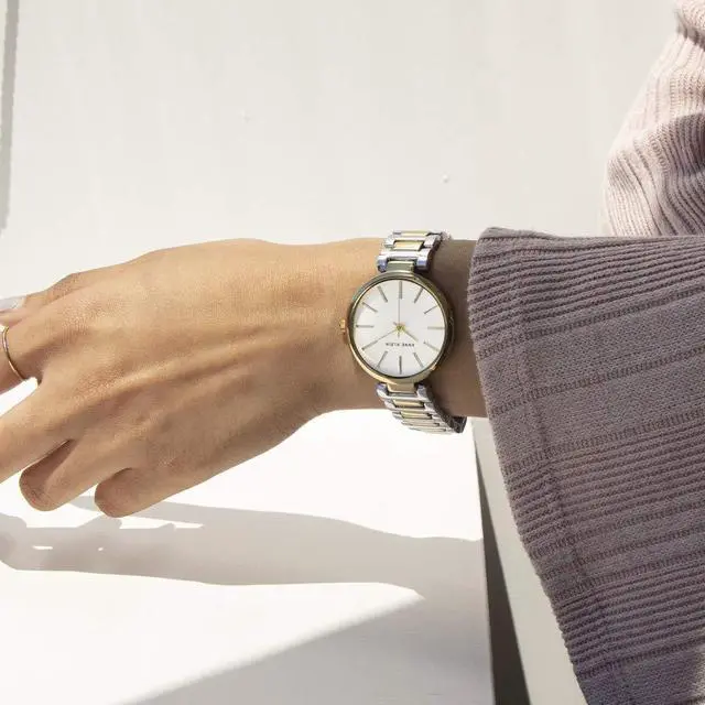 Alt view image 3 of 3 - _Mega Brand Women's AK/2787SVTT Two-Tone Bracelet Watch