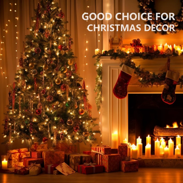 Alt view image 3 of 7 - Outdoor Christmas String Lights, 1000 LED 328 FT Plug in Fairy Light with Remote Control 8 Modes & Timer, Waterproof Decoration for Home Garden Yard Xmas Wedding, Warm White