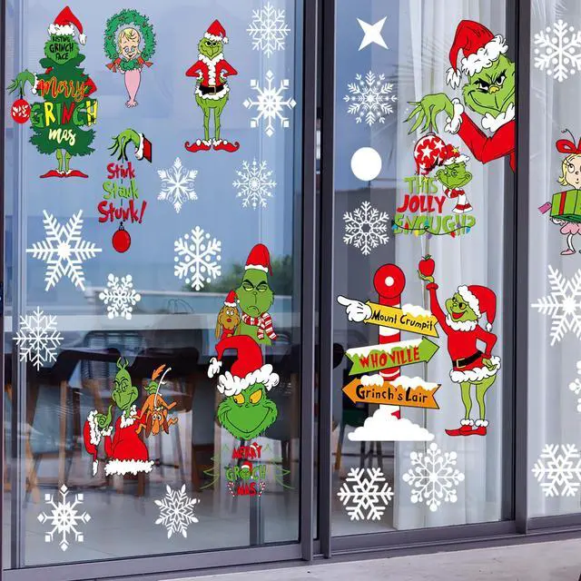 Alt view image 2 of 7 - _Mega Brand Christmas Window Clings Decorations for Glass Windows Winter Stickers Snowflakes Christmas Decorations Christmas Window Stickers for Holiday Window Clings Winter Decorations 10 Sheet