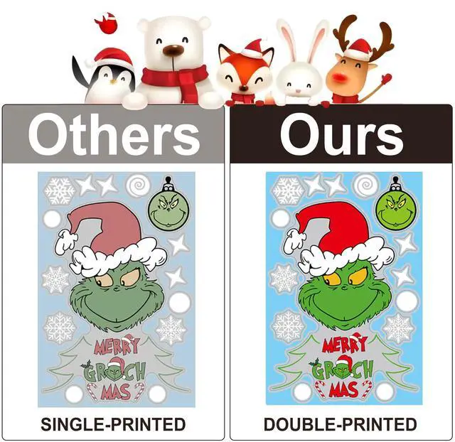 Alt view image 5 of 7 - _Mega Brand Christmas Window Clings Decorations for Glass Windows Winter Stickers Snowflakes Christmas Decorations Christmas Window Stickers for Holiday Window Clings Winter Decorations 10 Sheet
