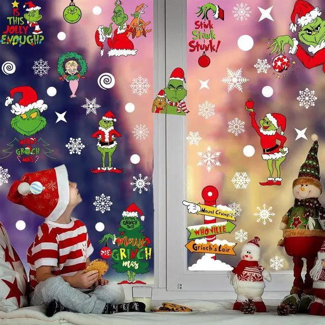 Alt view image 6 of 7 - _Mega Brand Christmas Window Clings Decorations for Glass Windows Winter Stickers Snowflakes Christmas Decorations Christmas Window Stickers for Holiday Window Clings Winter Decorations 10 Sheet