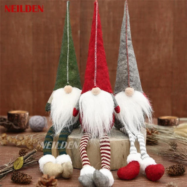 Alt view image 2 of 7 - 3pcs new Christmas Decoration Long Legs Rudolph Doll Christmas Children Gift Hotel mall Window Decoration