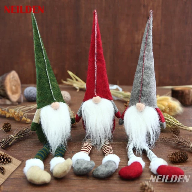 Alt view image 3 of 7 - 3pcs new Christmas Decoration Long Legs Rudolph Doll Christmas Children Gift Hotel mall Window Decoration
