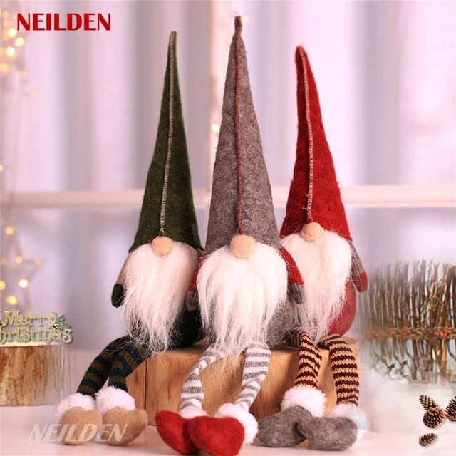 Alt view image 6 of 7 - 3pcs new Christmas Decoration Long Legs Rudolph Doll Christmas Children Gift Hotel mall Window Decoration