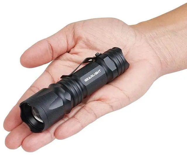 Alt view image 4 of 7 - _Mega Brand M3 Mini LED Flashlight - 2 Bright, Small Tactical Flashlights with High Lumens and Pocket Clip for Camping, Outdoor & Emergency Use  - Black