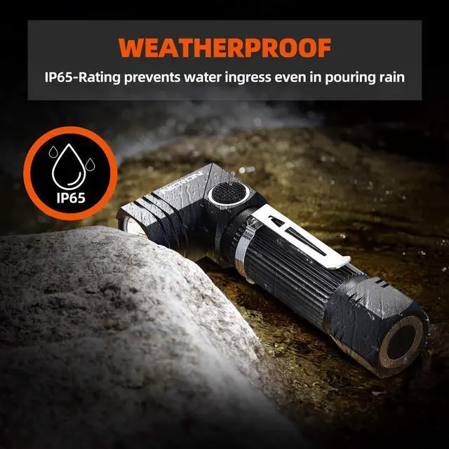 Alt view image 5 of 7 - _Mega Brand N7 600 Lumens Tactical Flashlight, 90 Degree Ip65 Waterproof Led Mini Flashlight 4 Modes- Best High Lumens Are For Camping, Outdoor, Hiking Not including BatteriesGift