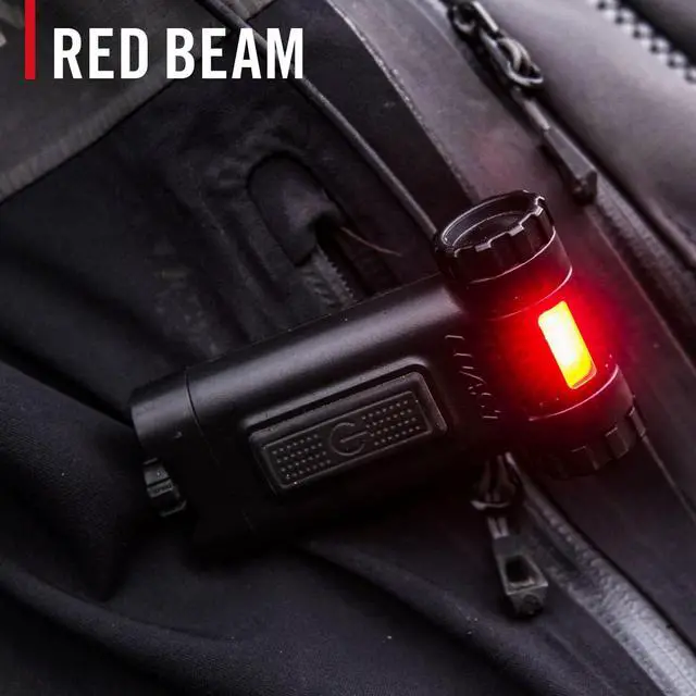 Alt view image 5 of 7 - _Mega Brand HX4 80 Lumen Dual Color (White & Red) Magnetic LED Clip Light with Beam Rotation, black
