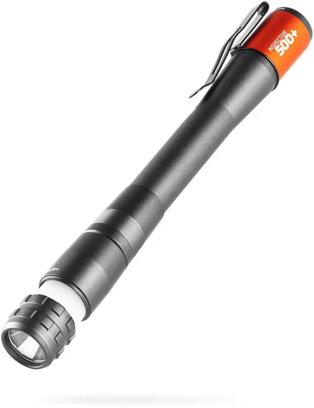 Main image of _Mega Brand 500+ Flex Pen Light | 500 Lumens, 8 Light Modes, Rechargeable LED Flashlight & 360 Degree Area Lighting, Magnetic Base, IPX7 Waterproof, Pocket Size for EDC, Includes USB Charging Cable
