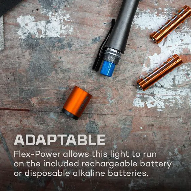Alt view image 5 of 6 - _Mega Brand 500+ Flex Pen Light | 500 Lumens, 8 Light Modes, Rechargeable LED Flashlight & 360 Degree Area Lighting, Magnetic Base, IPX7 Waterproof, Pocket Size for EDC, Includes USB Charging Cable