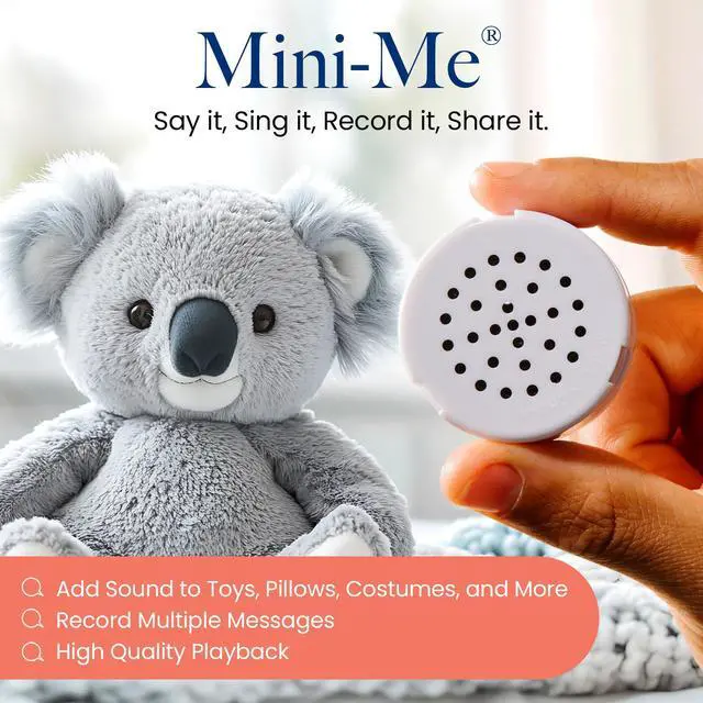 Alt view image 2 of 7 - Mini-Me, 60-Second Multi-Message Audio Recorder for Plush Toys, Quilts, Pillow, Crafts, Playful Mini Voice Gift Inserts for Custom Sound Gifting & DIY Projects 1-Pack