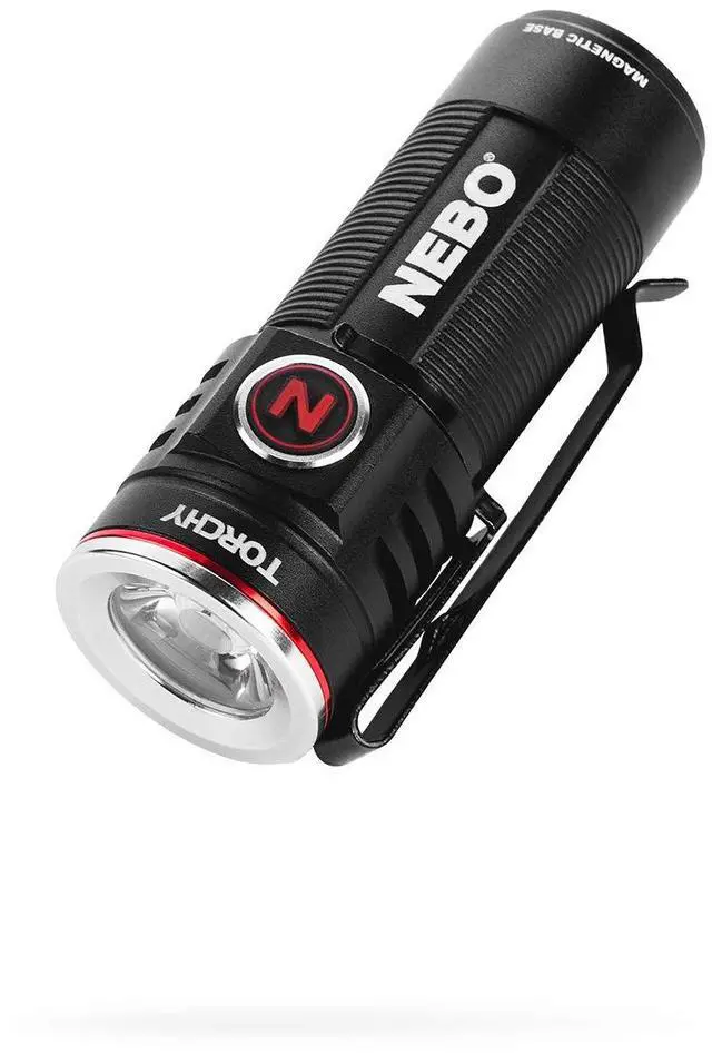 Main image of _Mega Brand Torchy Rechargeable Pocket Flashlight | 1,000 Lumens, 5 Light Modes, Magnetic Base & Steel Clip, Water Resistant, LED Mini Flashlight for EDC & Camping, Includes Charging Cable