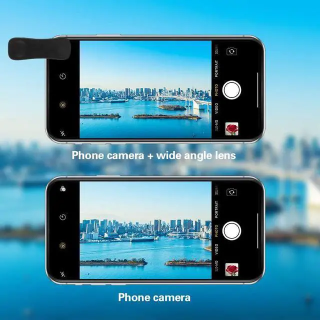 Alt view image 4 of 7 - _Mega Brand Camera Lens, 6 lenses+ LED Light+ Remote Shutter+ Tripod, 18X Telephoto Zoom/Wide angle/Macro/Fisheye/CPL/Kaleidoscope camera lens kit for iPhone Xs X XR 8 7 6 Plus Samsung and Android