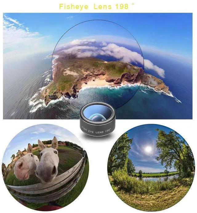 Alt view image 6 of 7 - _Mega Brand Phone Camera Lens with Tripod+ Shutter Remote,6 in 1 18x Telephoto Zoom Lens/Wide Angle/Macro/Fisheye/Kaleidoscope/CPL, Clip-On lense Compatible for iPhone X 8 7 6s Plus, Samsung and More
