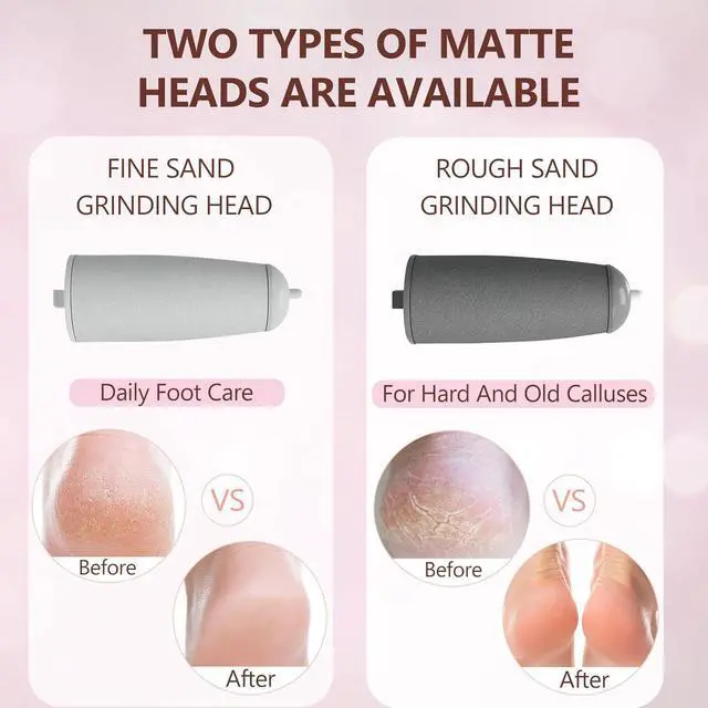 Alt view image 3 of 7 - Electric Callus Removers for Feet, Haootadiy Electric Foot Callus Remover Pedicure Kits Rechargeable with12 in 1, Removes Dry Skin for Smoother Feet, Foot Care for Dead Skin Ideal Gift, Assorted