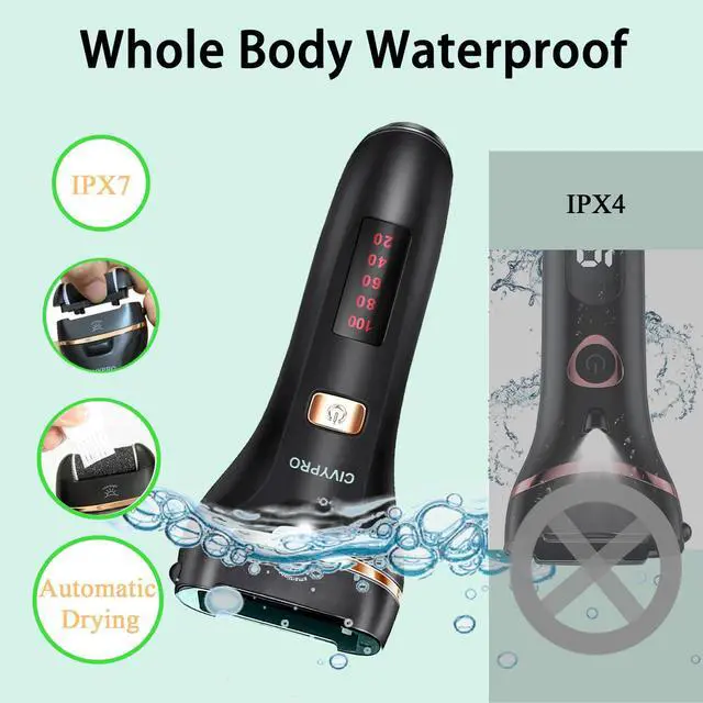 Alt view image 3 of 7 - Electric Foot Callus Remover- Long Service Time, Rechargeable Electronic Foot File- Ideal Gift, Professional Pedicure Tools, Waterproof Foot Scrubber, Pedicure Kit Feet Care for Dead Skin (Black)