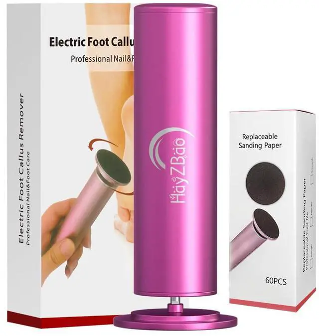Main image of _Mega Brand Foot Callus Remover - Electric Callus Remover for Feet,Adjustable Speed Foot Scrubber with 60 Pcs Sandpaper Discs,Professional Pedicure Tool for Dead Skin and Calluses - Matte Purple