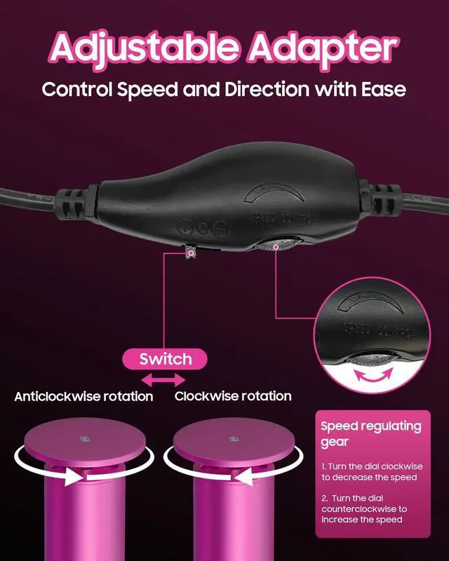 Alt view image 6 of 7 - _Mega Brand Foot Callus Remover - Electric Callus Remover for Feet,Adjustable Speed Foot Scrubber with 60 Pcs Sandpaper Discs,Professional Pedicure Tool for Dead Skin and Calluses - Matte Purple