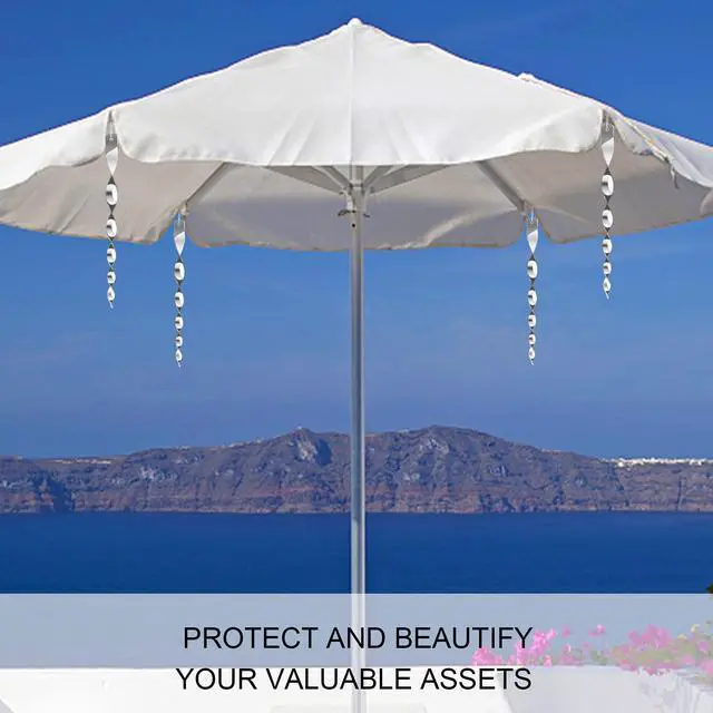 Alt view image 6 of 7 - _Mega Brand 10 Pack Bird Deterrents for Outside, Bird Repellent Hanging Silver Plastic Reflectors Scare Rods, Garden Decorative Reflective Scare Birds Away, Like Woodpeckers, Pigeons and Geese