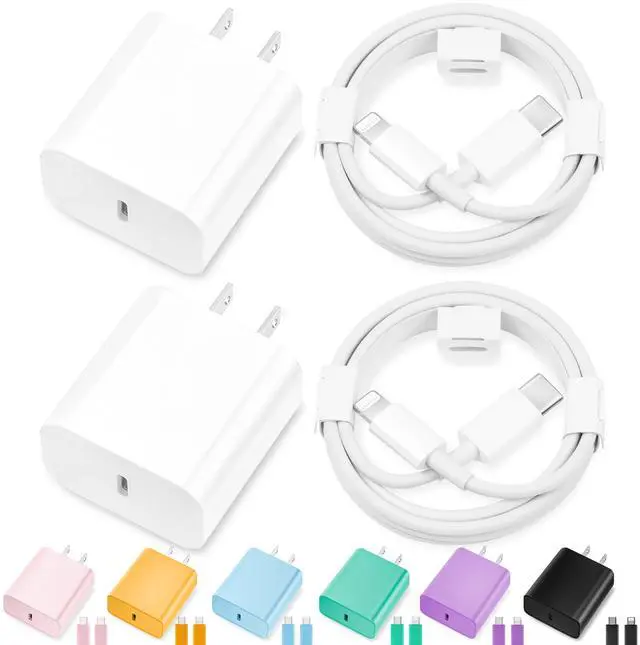 Main image of iPhone Charger Fast Charging,[MFi Certified] 2Pack 20W Type C Fast Charger Block with [10FT&6FT] USB C to Lightning Cable Compatible for iPhone 14/13/12/11 Pro Max/Xs Max/XR/X,iPad