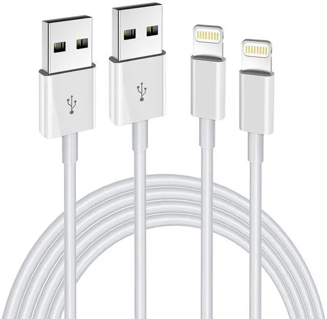 Main image of iPhone Charger Lightning Cable,2 Pack Apple MFi Certified USB iPhone Fast Chargering Cord,Data Sync Transfer for 13/12/11 Pro Max Xs X XR 8 7 6 5 5s iPad iPod More Model Cell Phone Cables