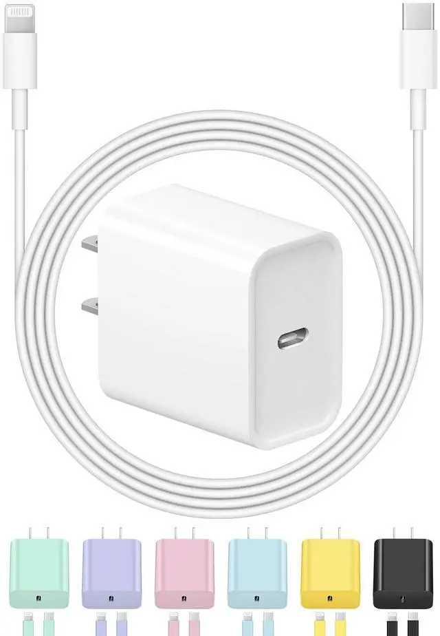 Main image of iPhone Charger Fast Charging USB C Charger Block Type C Chargers Fast Charging 20W PD Wall Chargers with 6FT Cord for iPhone 14/14 Pro Max/13/13 Max/12/12 Pro Max/iPad