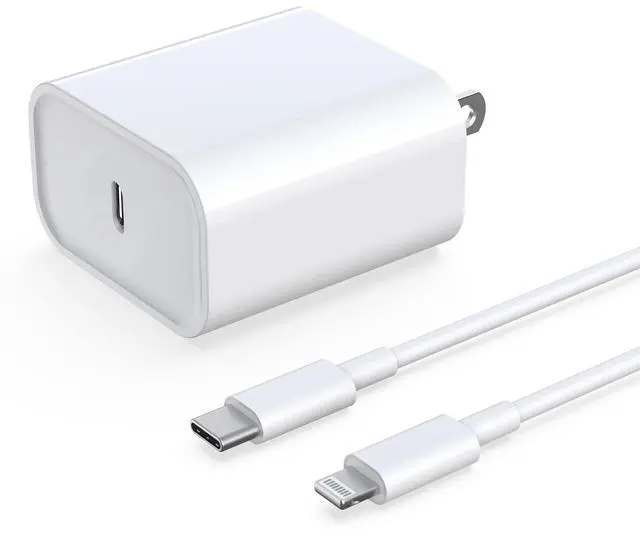 Main image of _Mega Brand iPhone Fast Charger, 33W USB C PD Wall Charger Block Plug with[MFi Certified]6ft Type C to Lightning Cable Quick Charging Data Sync Cord for iPhone14 13 12 11 Pro Max Mini Xs Xr iPad Air